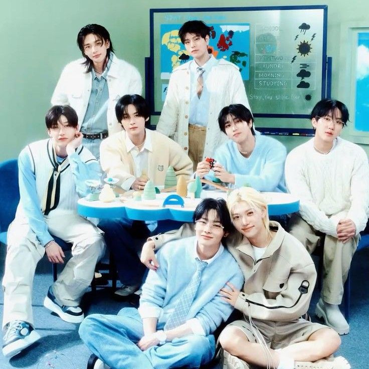 A moment captured by Stray Kids's fan