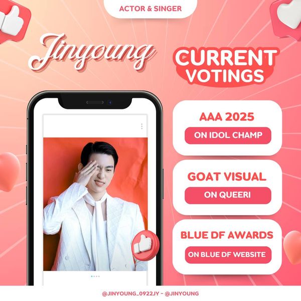 Shining profile picture of Jinyoung (GOT7) on today's Choeaedol