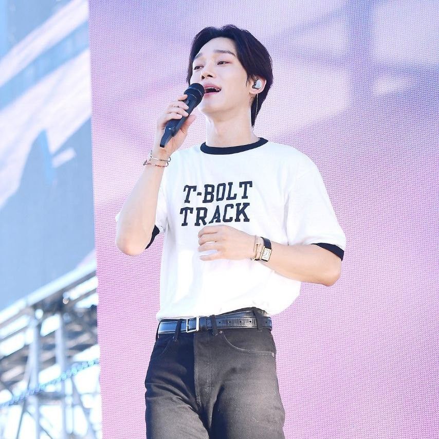 Recent activity shot of Chen (EXO)