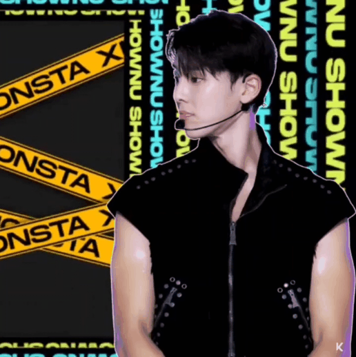 Recent activity shot of Shownu (MONSTA X)