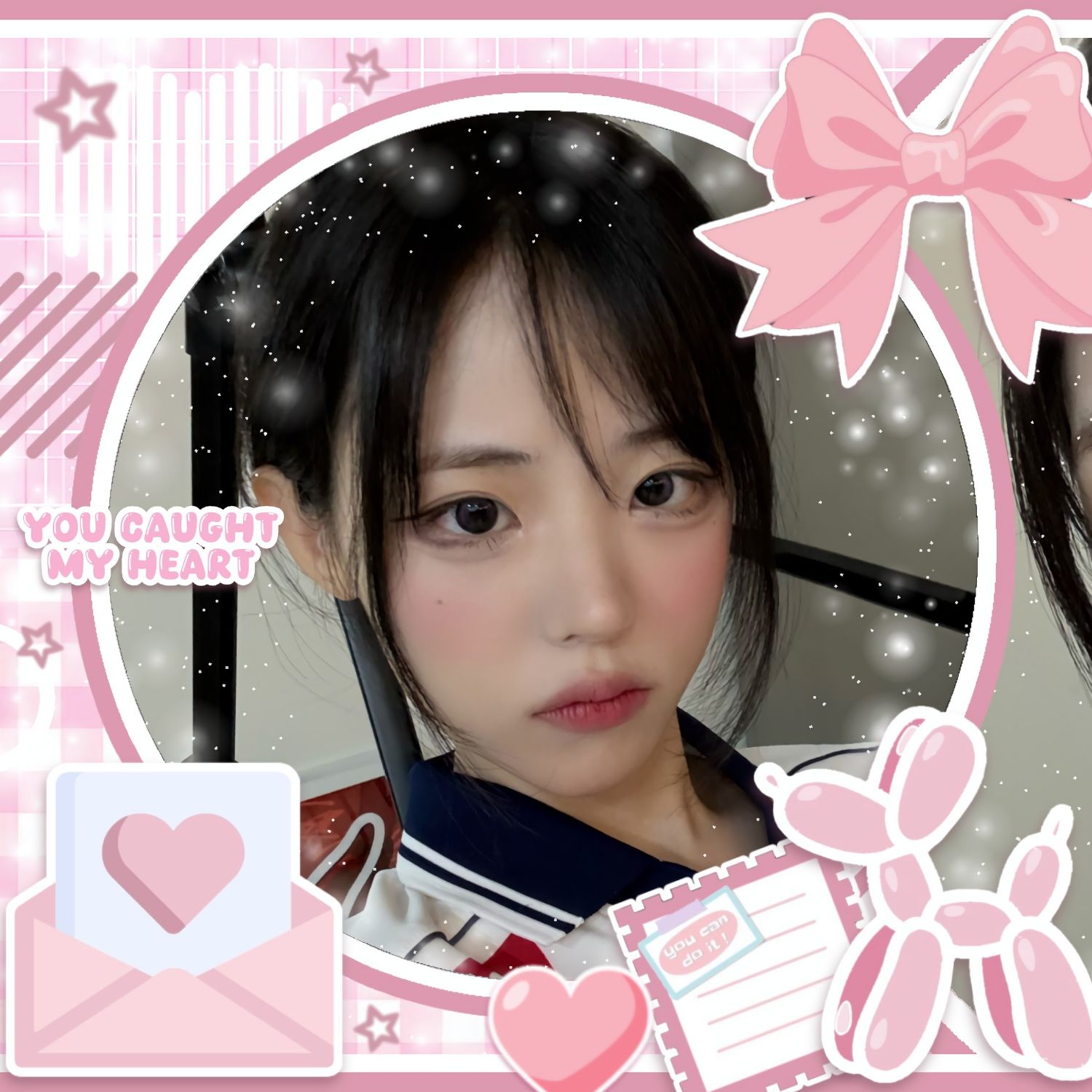 Recent activity shot of Hina (QWER)