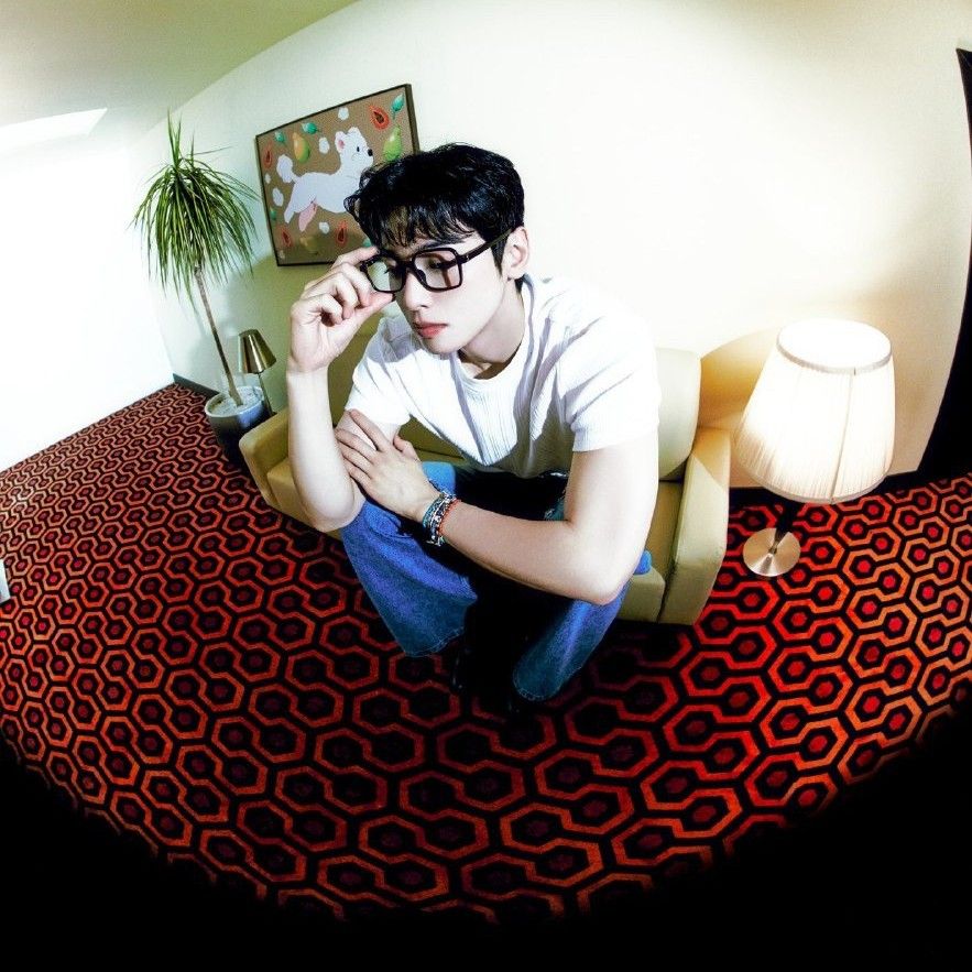 Recent activity shot of Eunwoo (ASTRO)