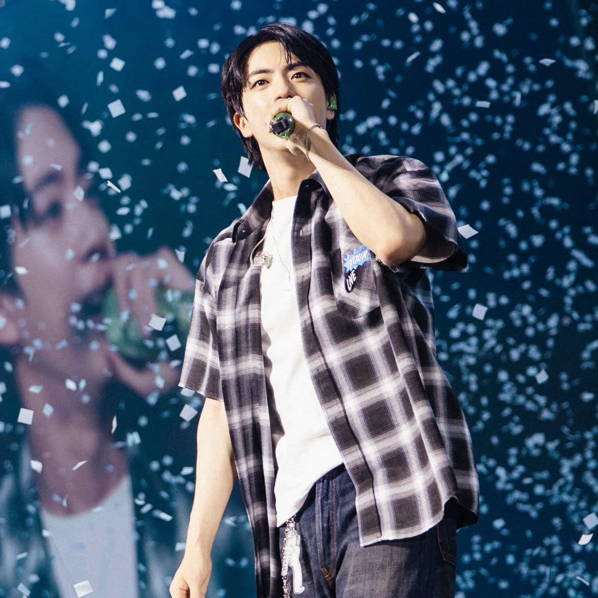 Recent activity shot of Jin (BTS)