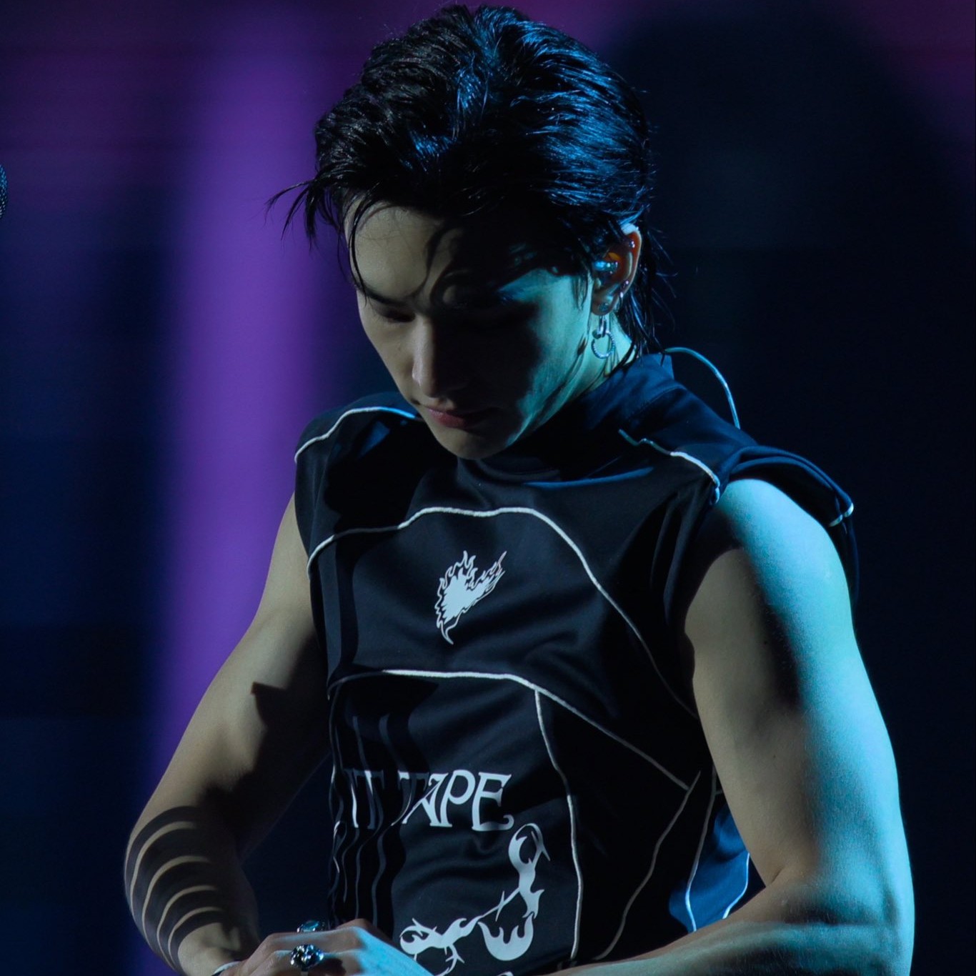 Recent activity shot of Hyunjin (Stray Kids)