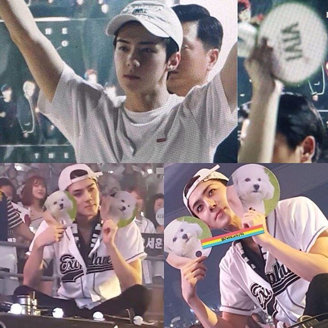 Recent activity shot of Sehun (EXO)
