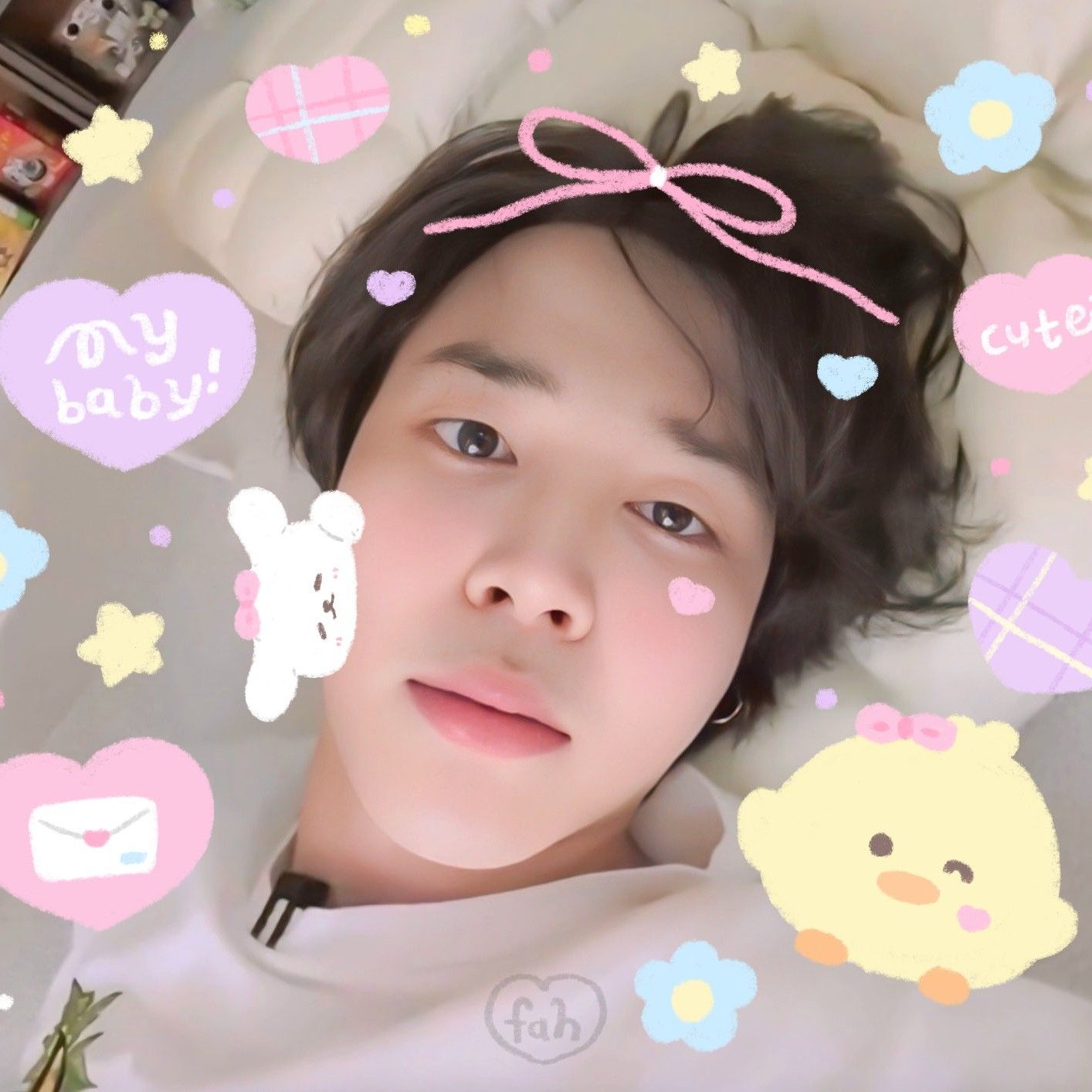 Recent activity shot of Jimin (BTS)