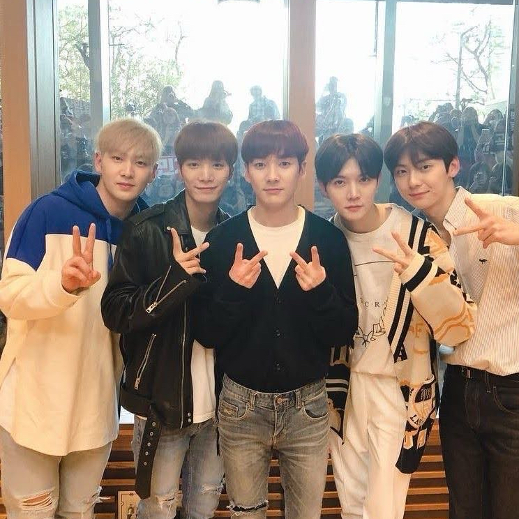 Recent activity shot of NU'EST
