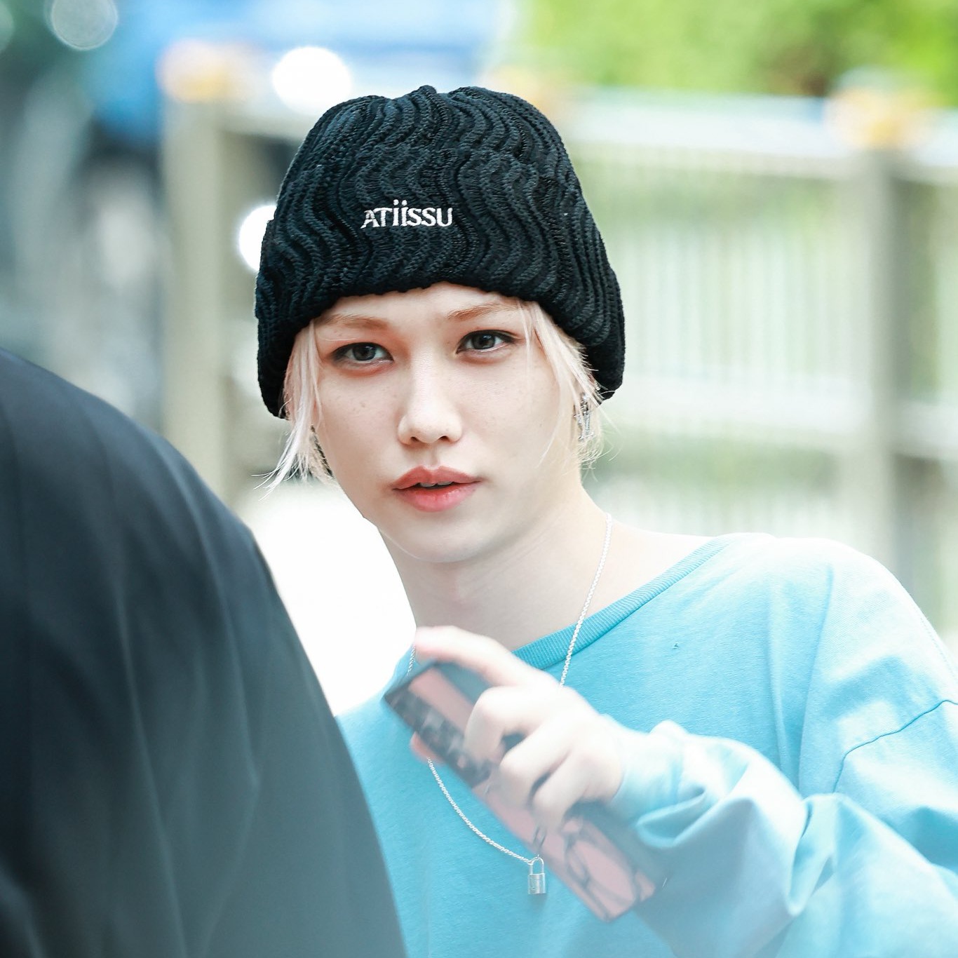 A moment captured by Felix (Stray Kids)'s fan