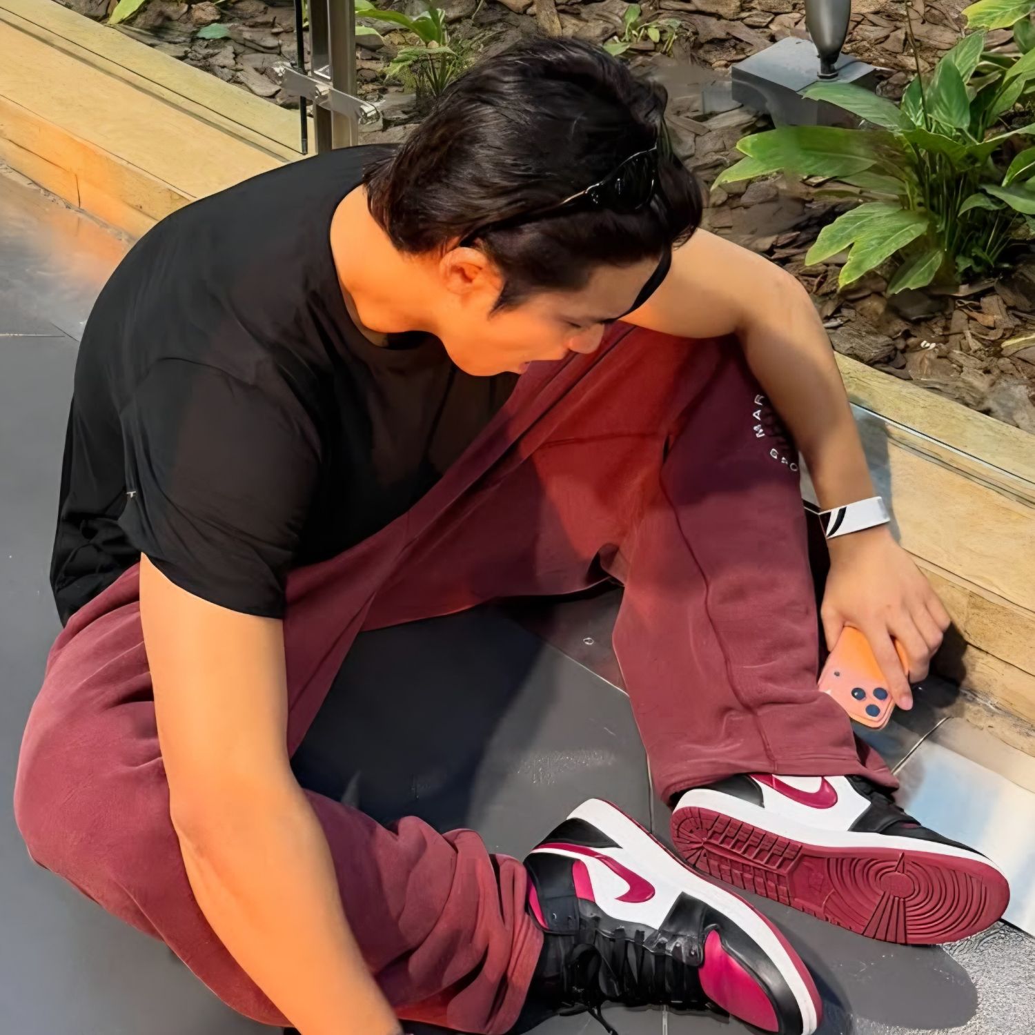 A moment captured by Mingyu (SEVENTEEN)'s fan