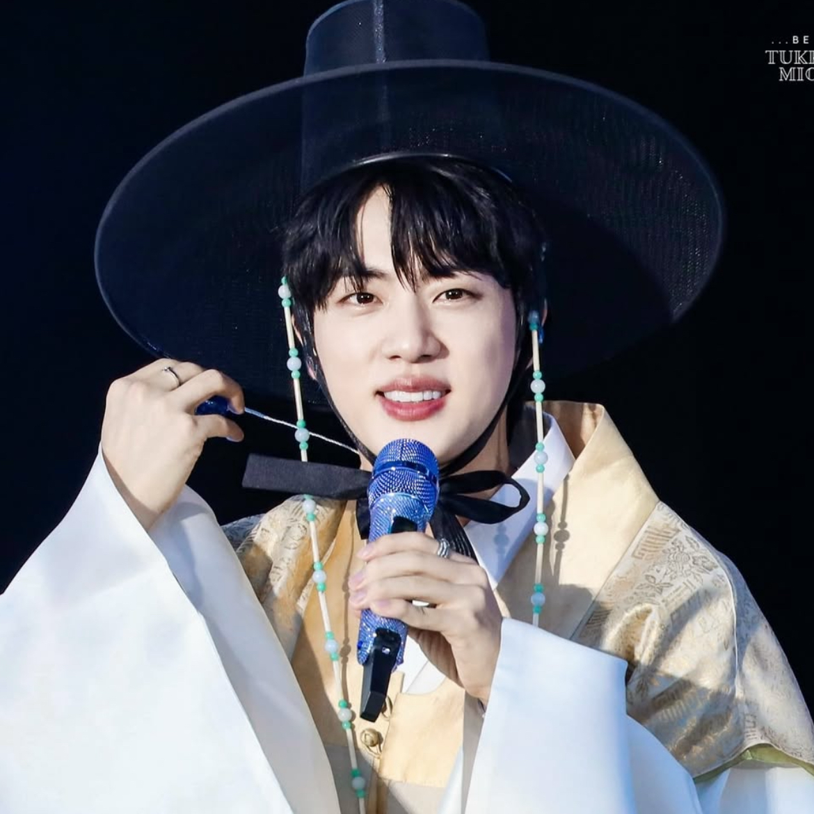 Recent activity shot of Jin (BTS)