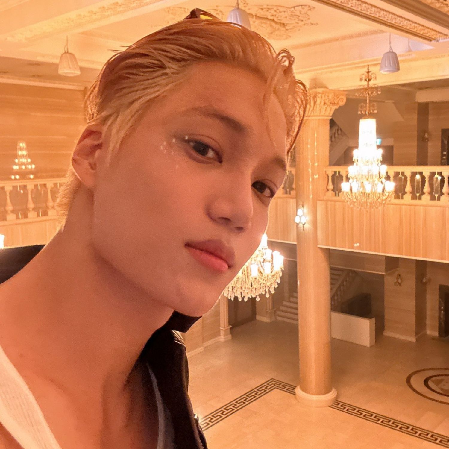 Recent activity shot of Kai (EXO)