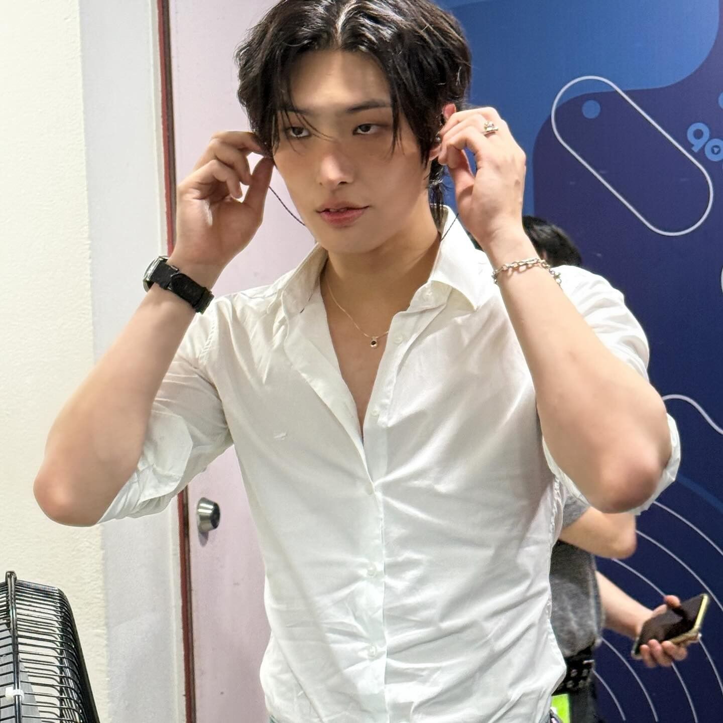 A moment captured by Mingi (ATEEZ)'s fan