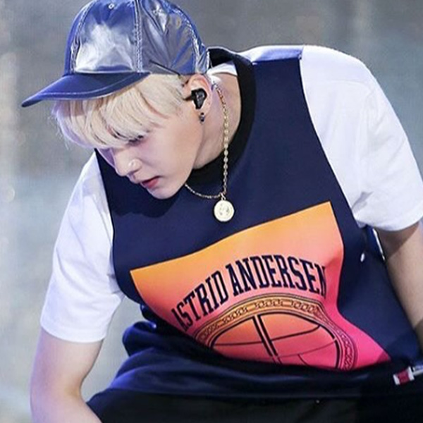 Recent activity shot of SUGA (BTS)