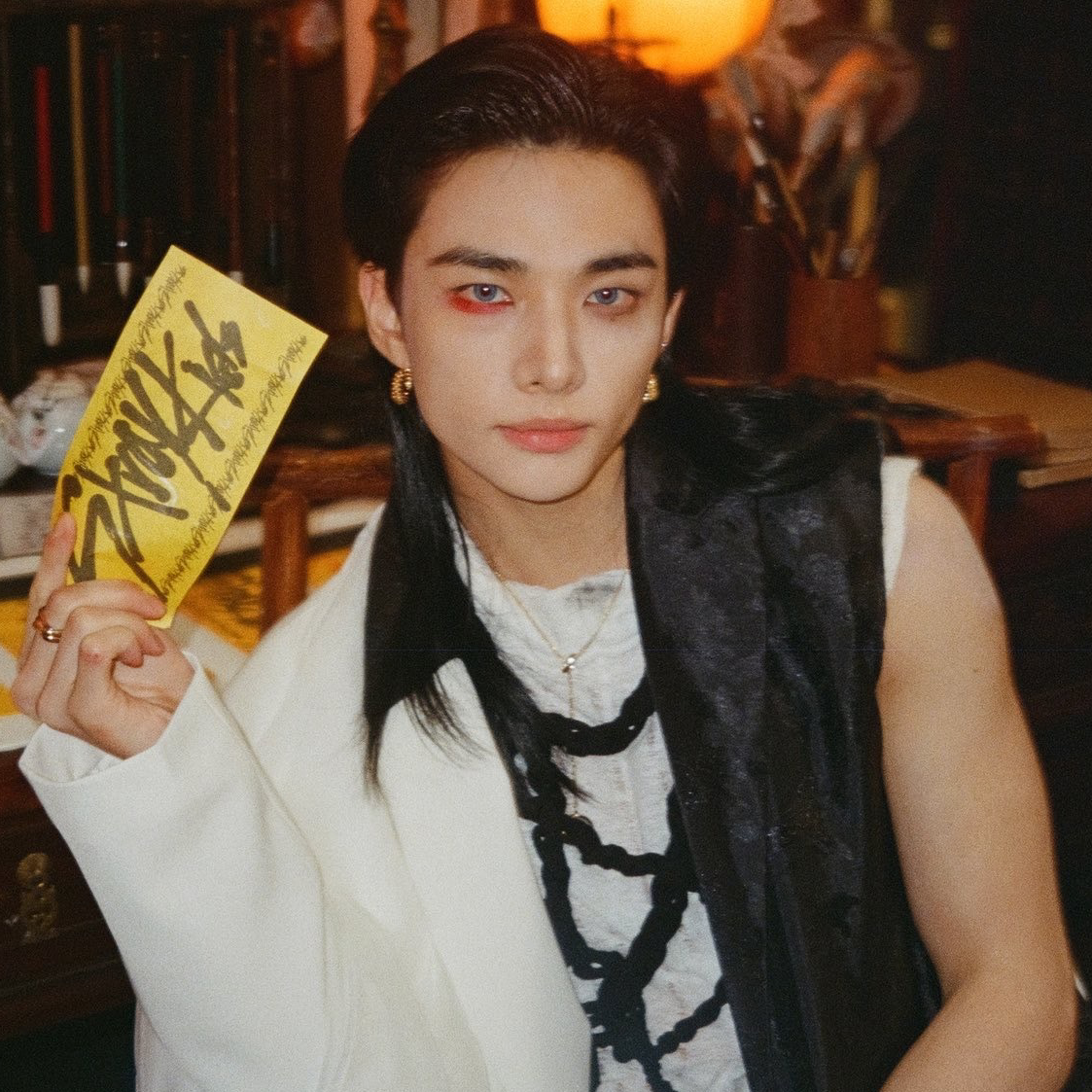 A moment captured by Hyunjin (Stray Kids)'s fan