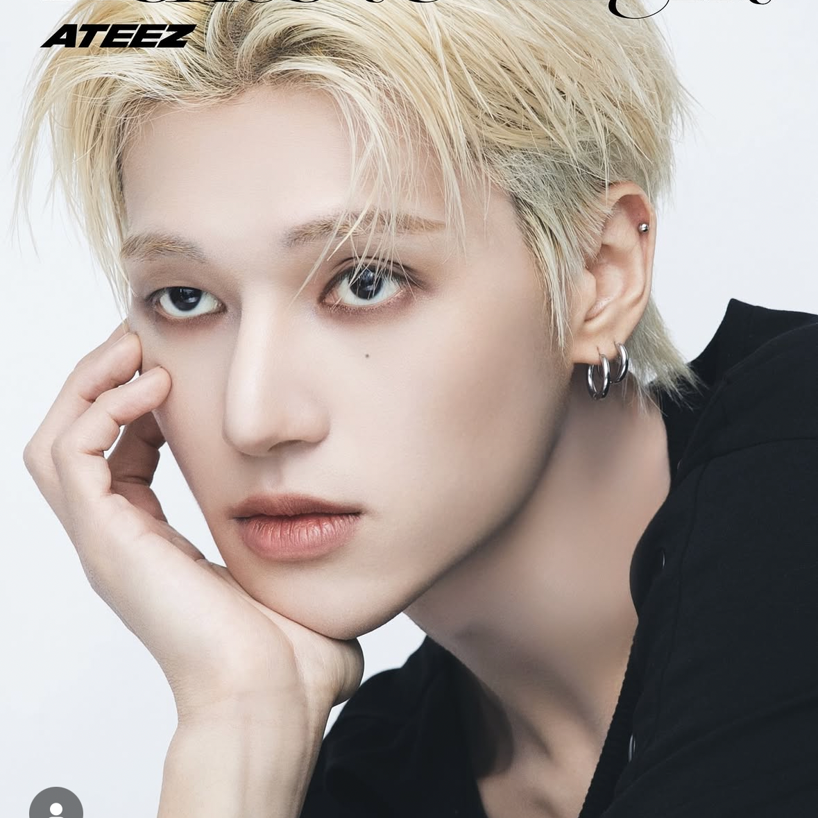 Recent activity shot of Wooyoung (ATEEZ)