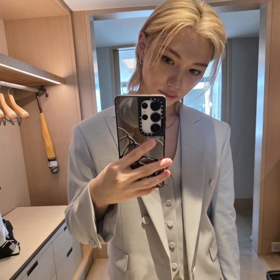 A moment captured by Stray Kids's fan