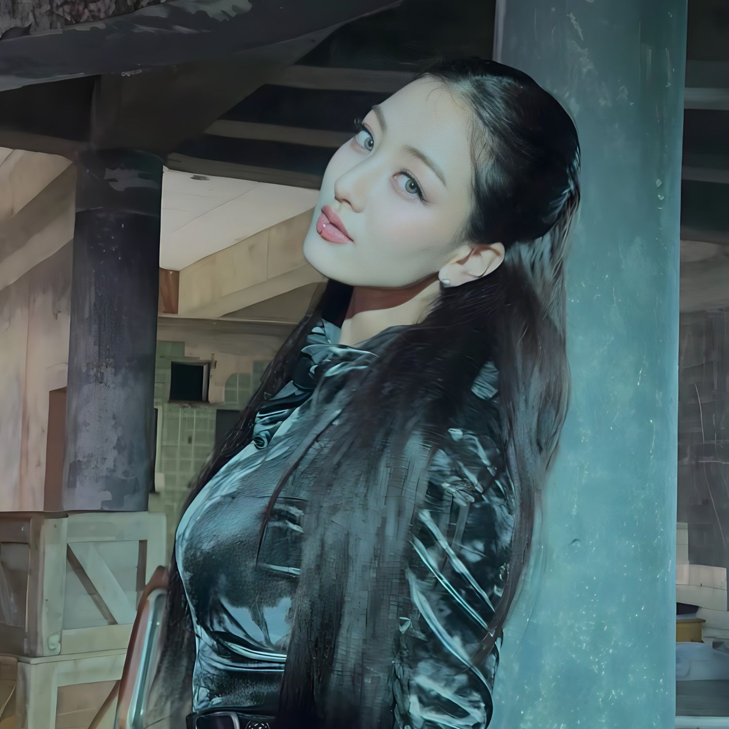Behind-the-scenes cut of Jihyo (TWICE)