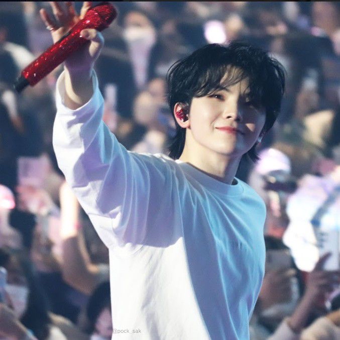 A moment captured by Woozi (SEVENTEEN)'s fan