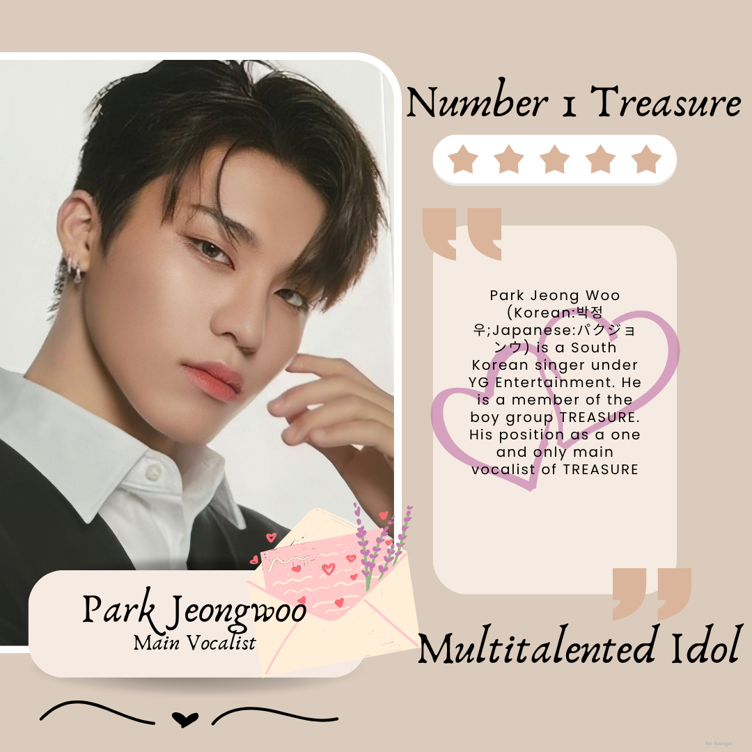 Recent activity shot of Park Jeongwoo (TREASURE)