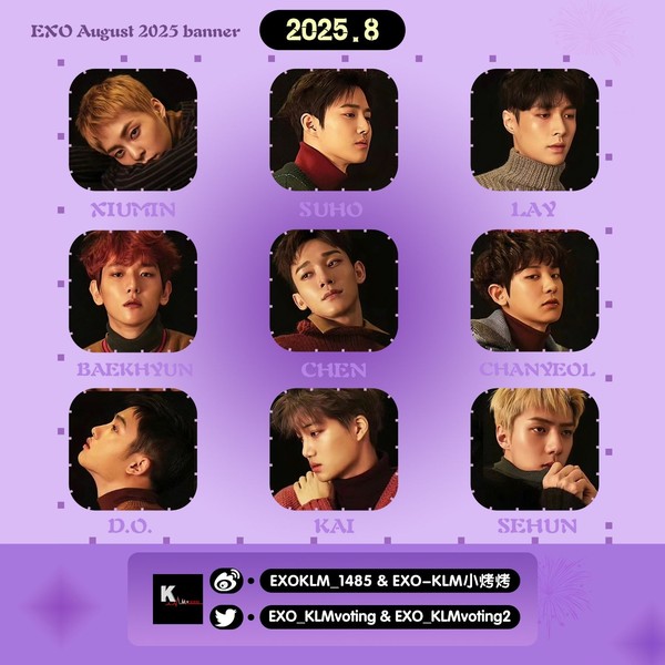 Popular profile image of EXO selected by votes