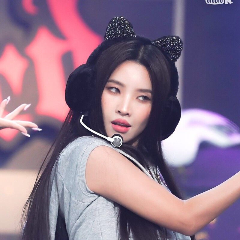 Recent activity shot of Soyeon (i-dle)