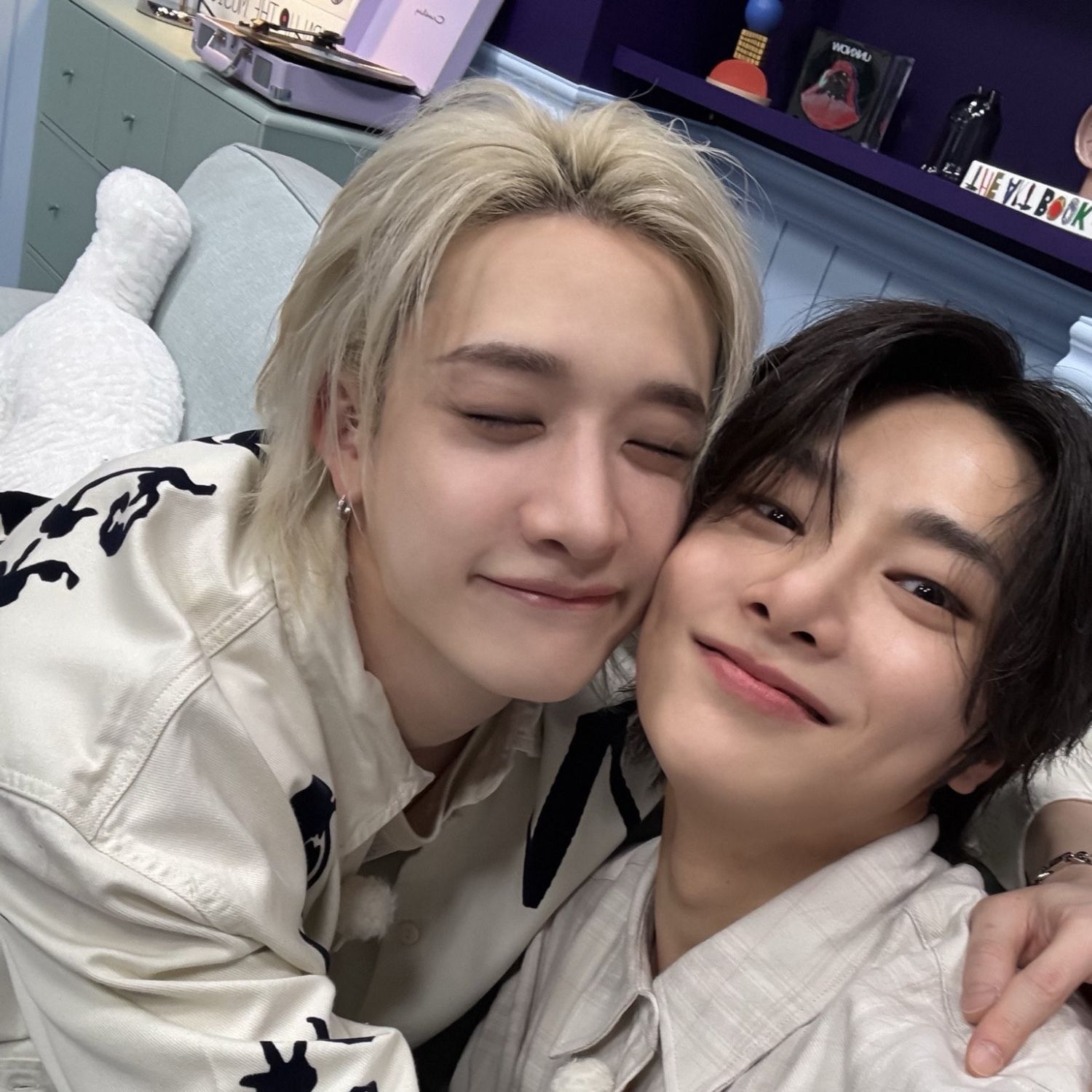 A moment captured by Stray Kids's fan