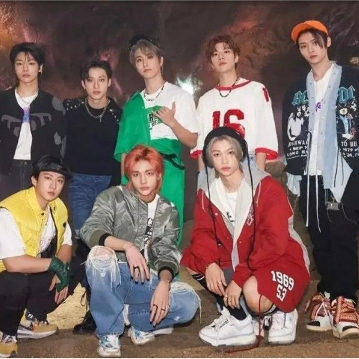 A moment captured by Stray Kids's fan