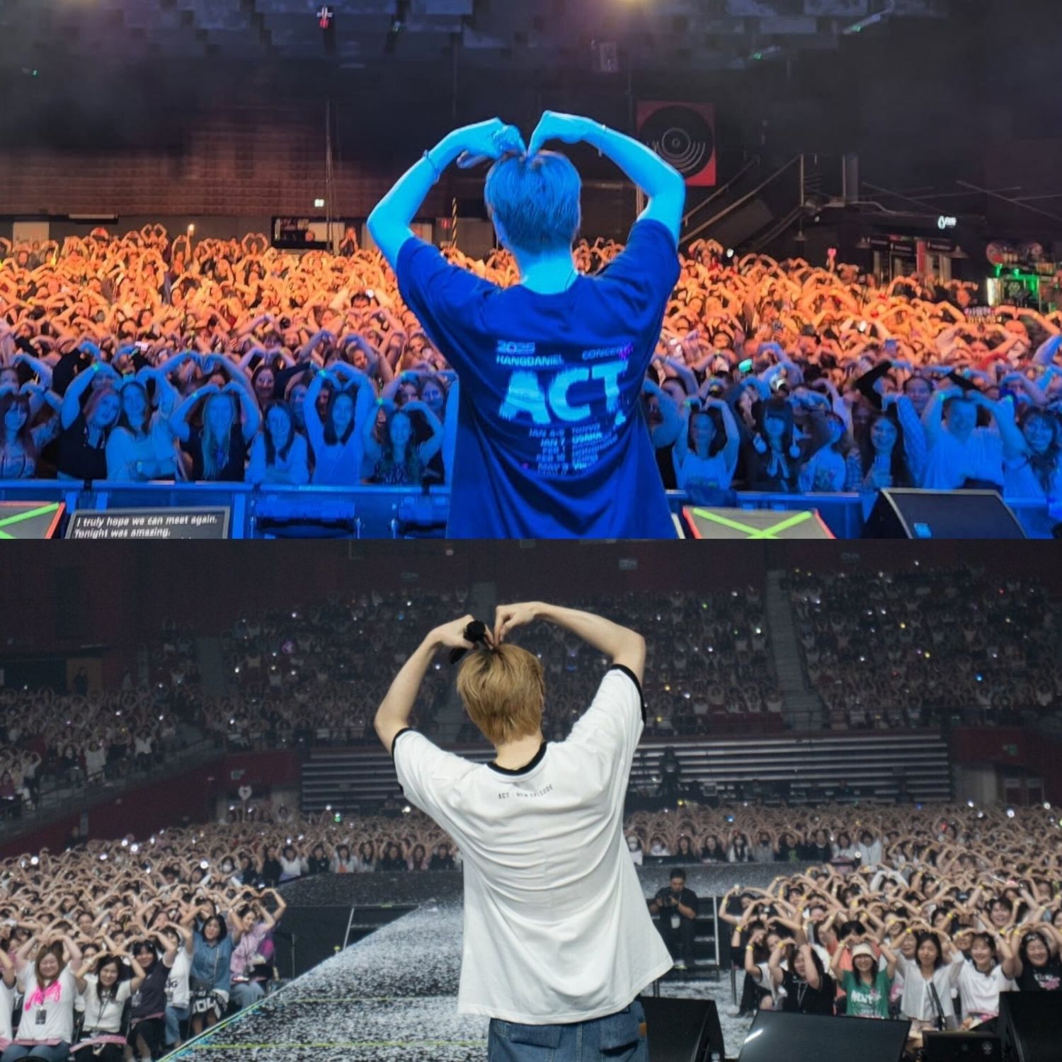 A moment captured by Kang Daniel's fan