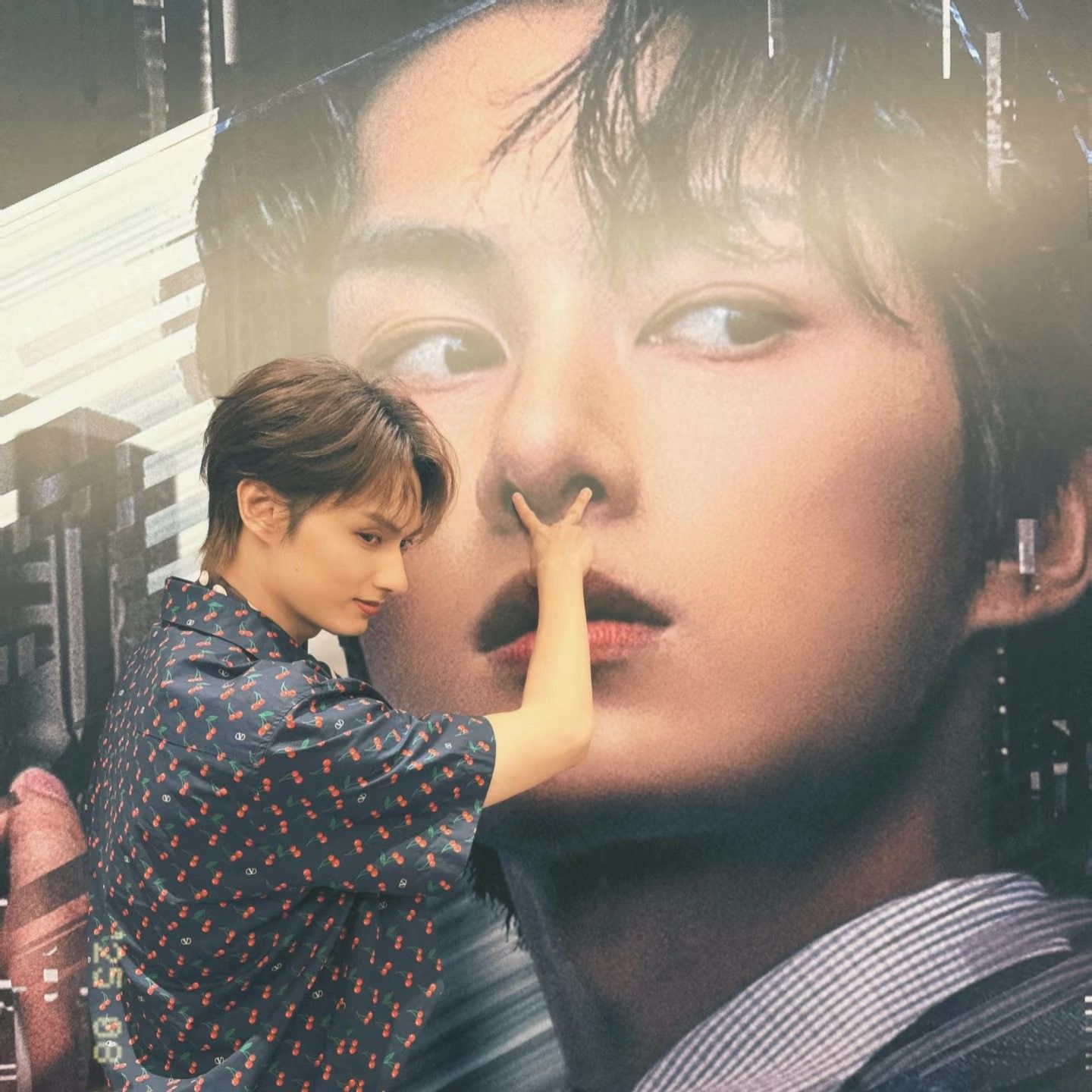 A moment captured by Jun (SEVENTEEN)'s fan