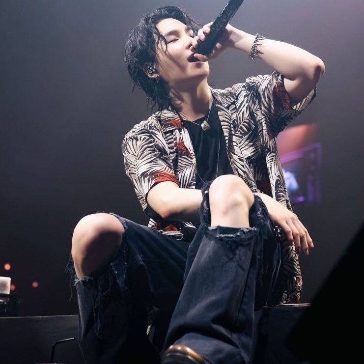 Recent activity shot of SUGA (BTS)