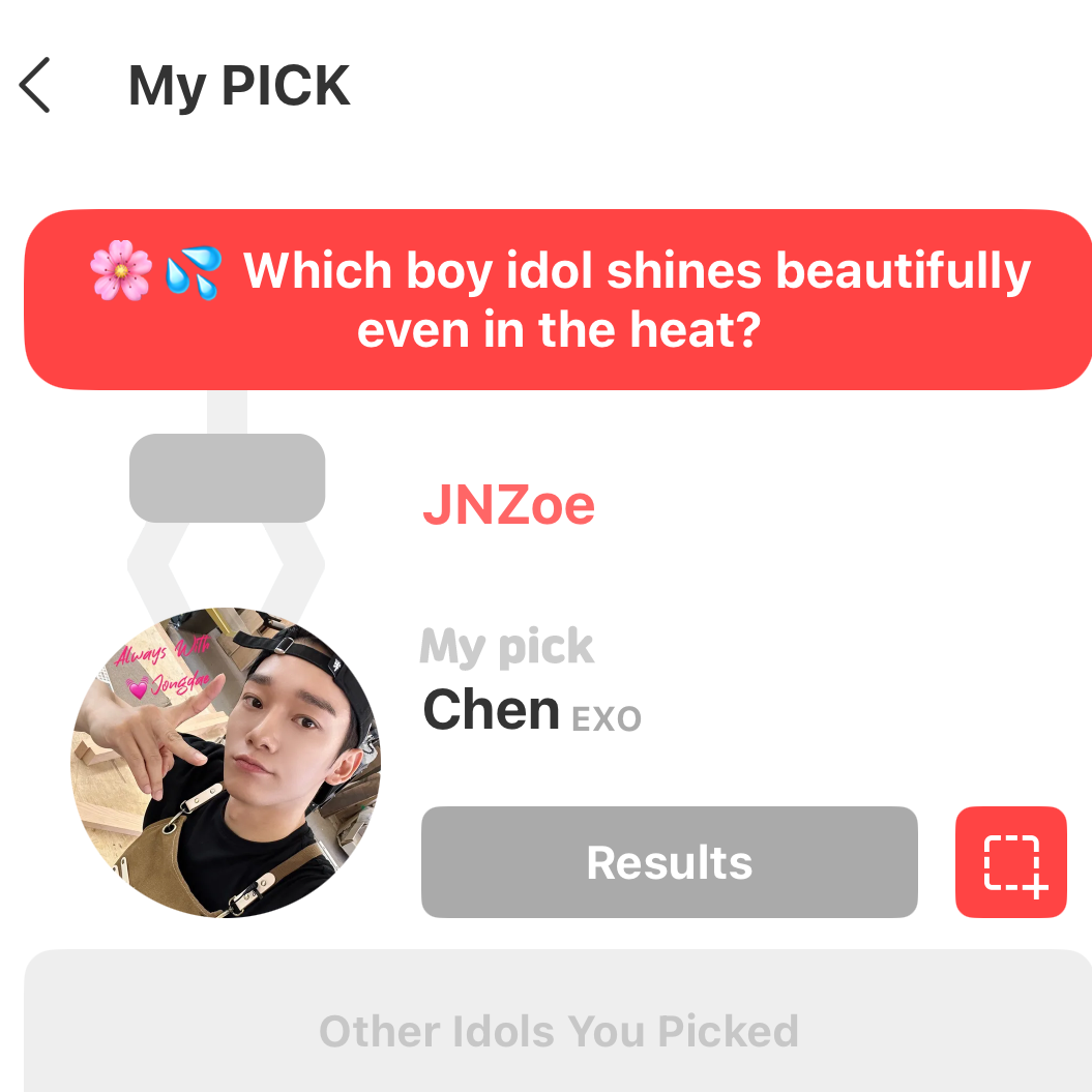 Latest photo of Chen (EXO)
