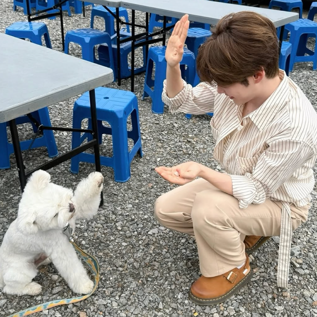 A moment captured by Sung Hanbin (ZEROBASEONE)'s fan