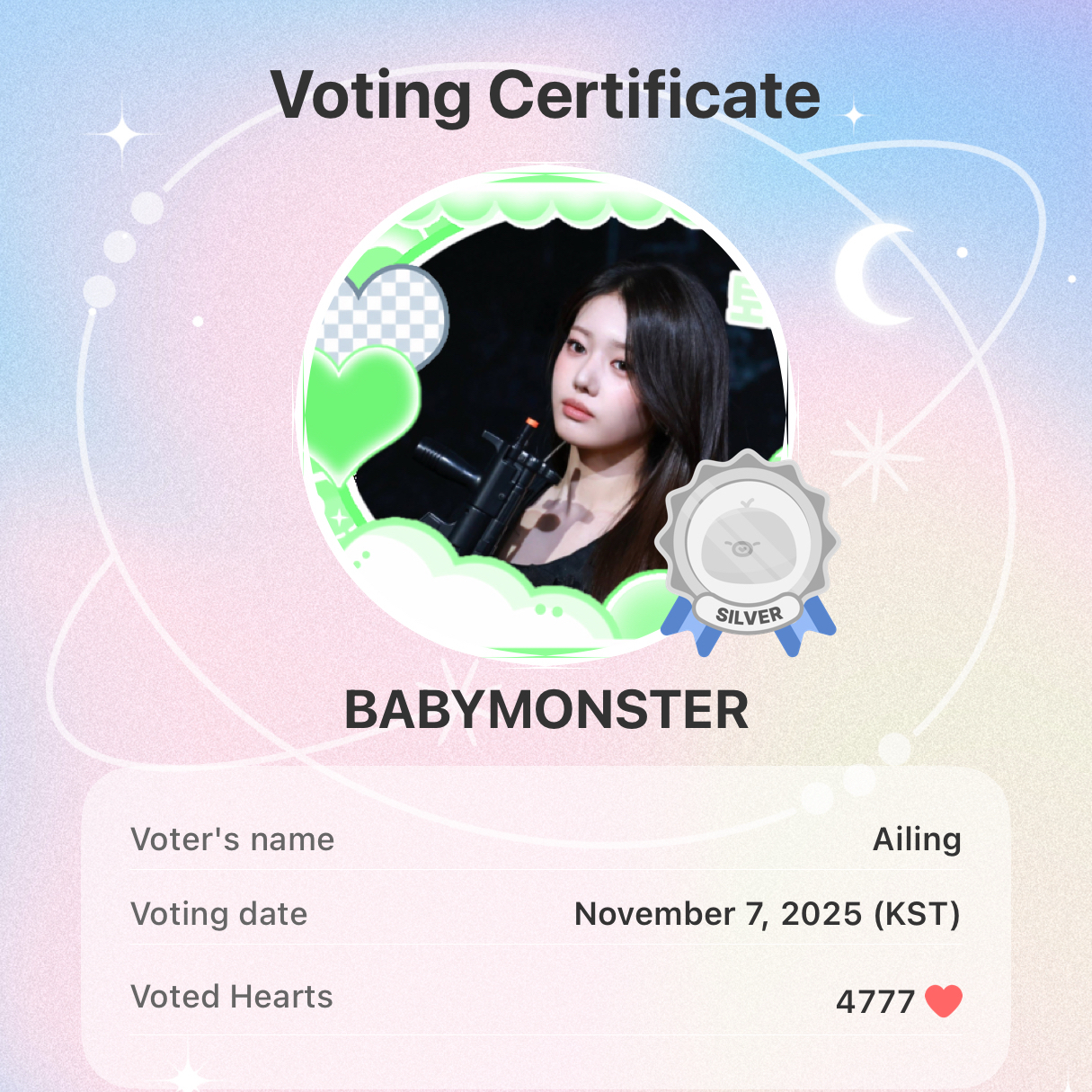 Recent activity shot of BABYMONSTER