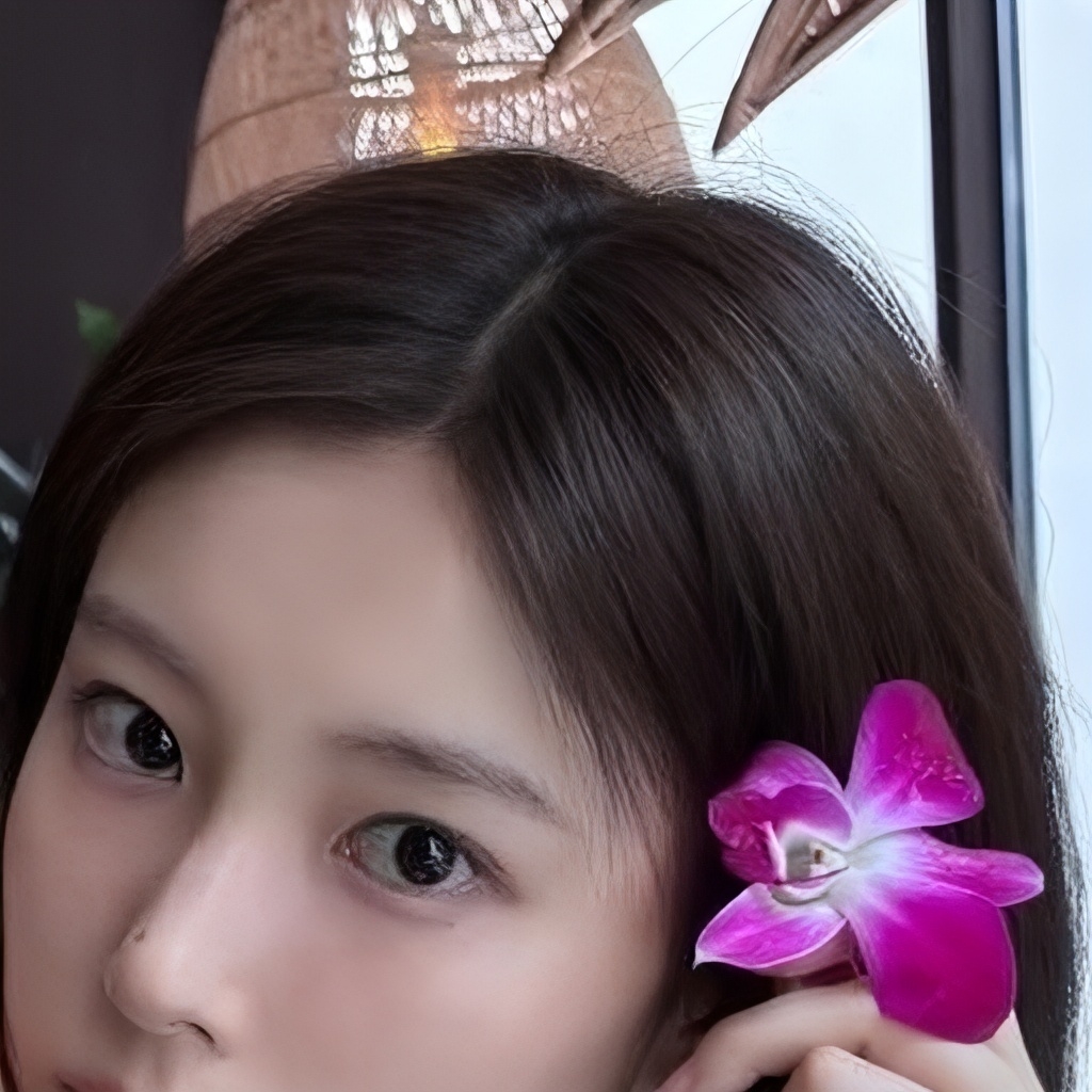 A moment captured by Kang Hyewon's fan