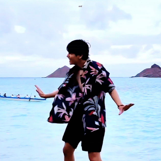 A moment captured by V (BTS)'s fan