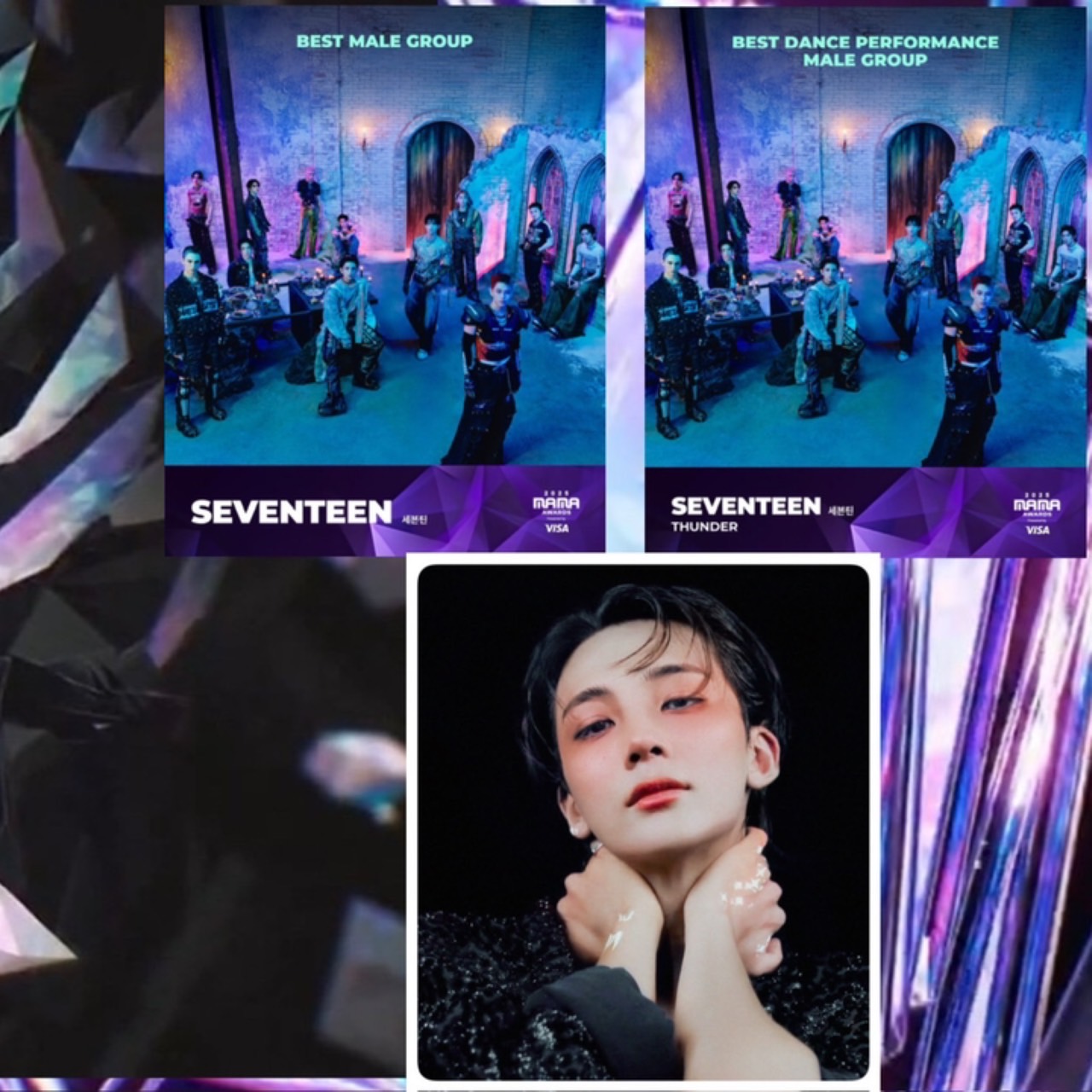 A moment captured by Jeonghan (SEVENTEEN)'s fan