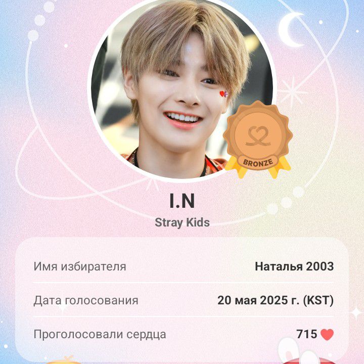 Recent activity shot of I.N (Stray Kids)