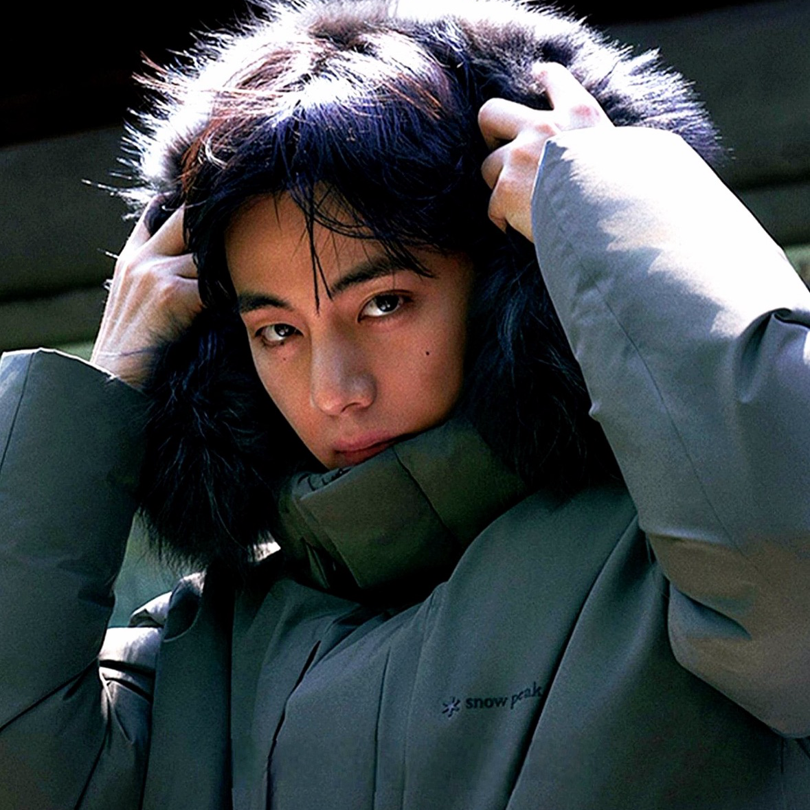 A moment captured by V (BTS)'s fan