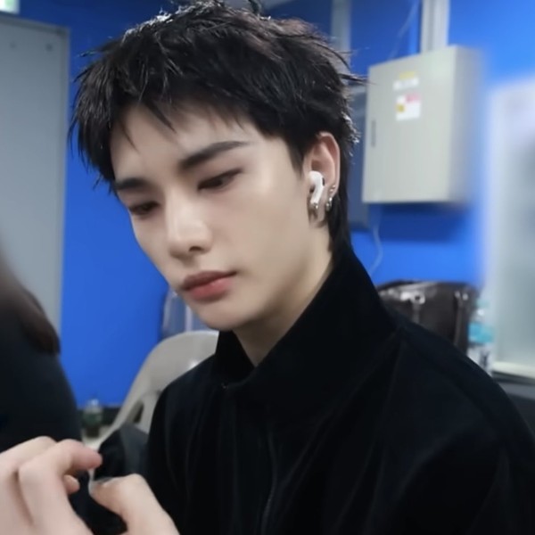 Signature photo of Hyunjin (Stray Kids) capturing their charm
