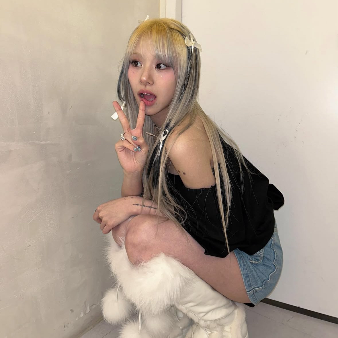 A moment captured by Chaeyoung (TWICE)'s fan