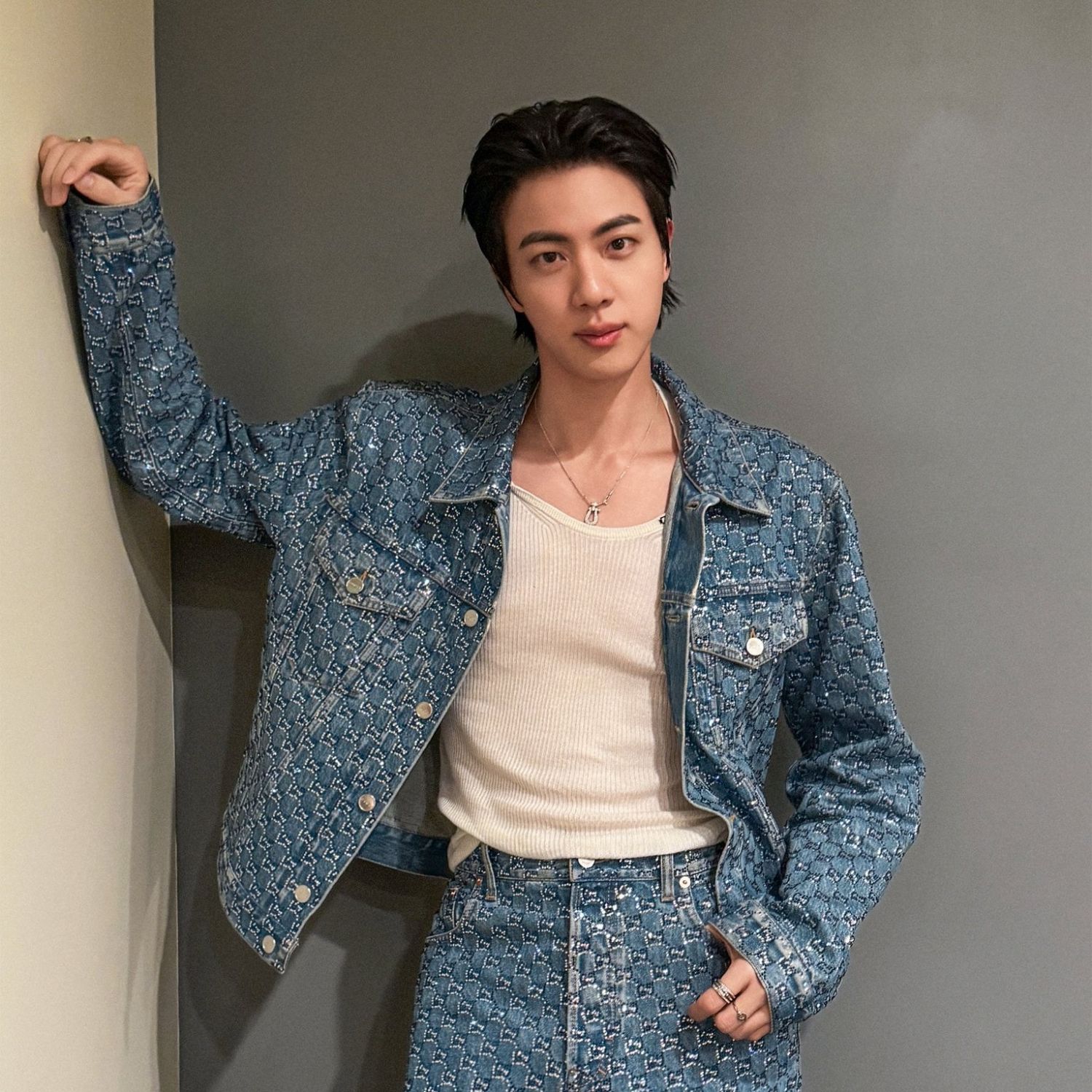 Recent activity shot of Jin (BTS)
