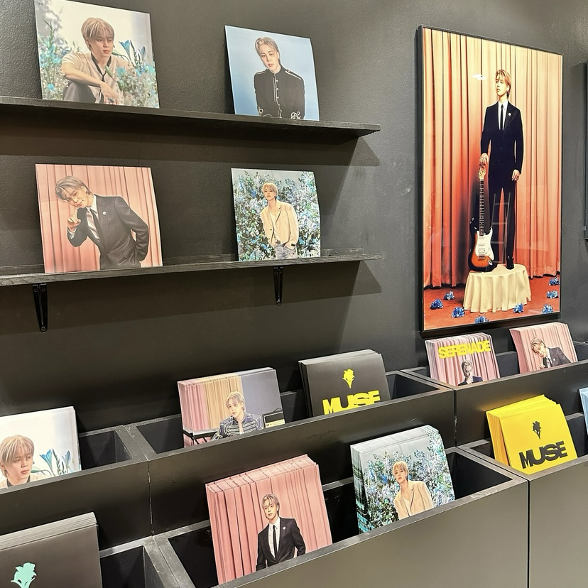 Recent activity shot of Jimin (BTS)