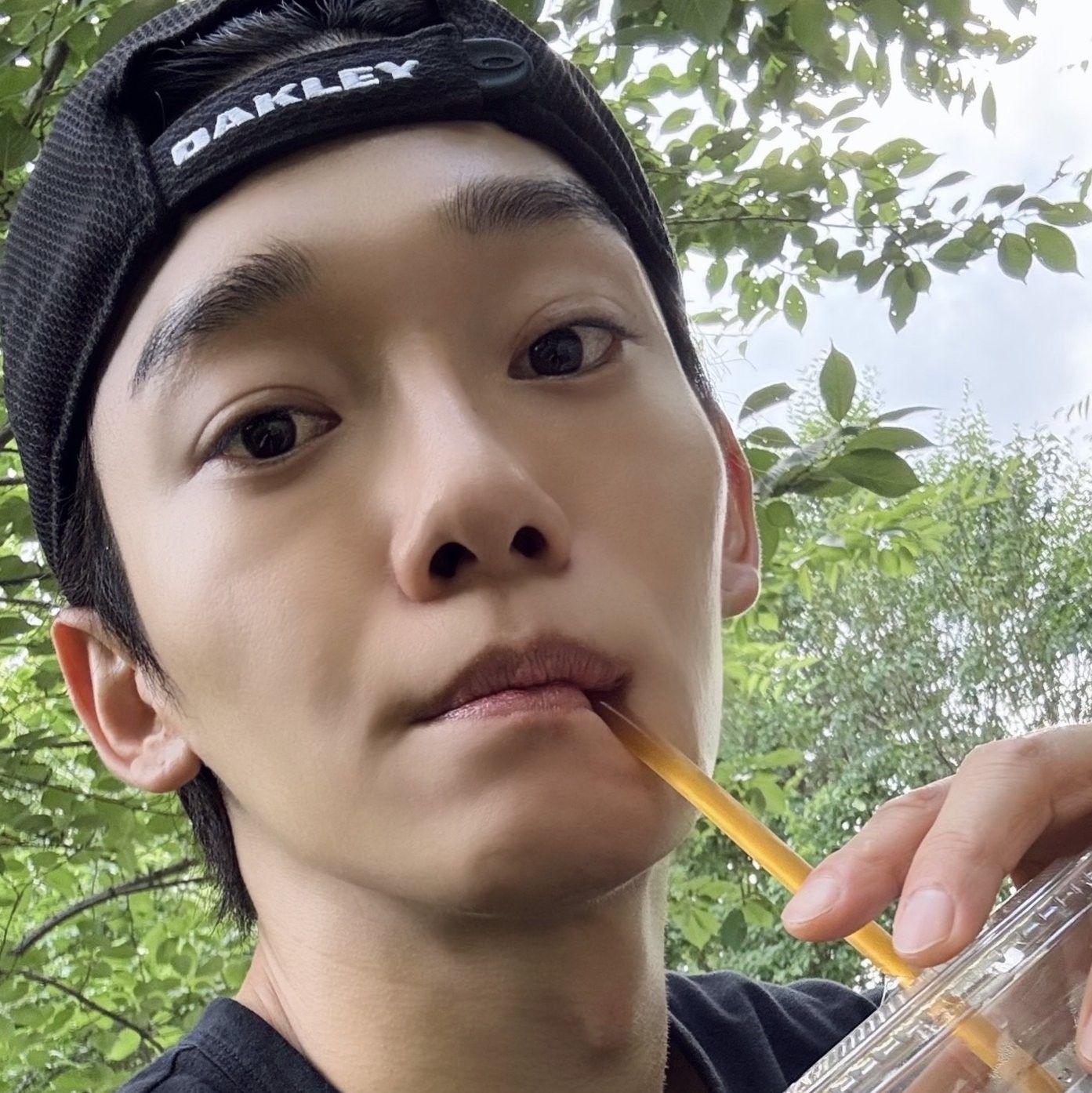 Recent activity shot of Chen (EXO)