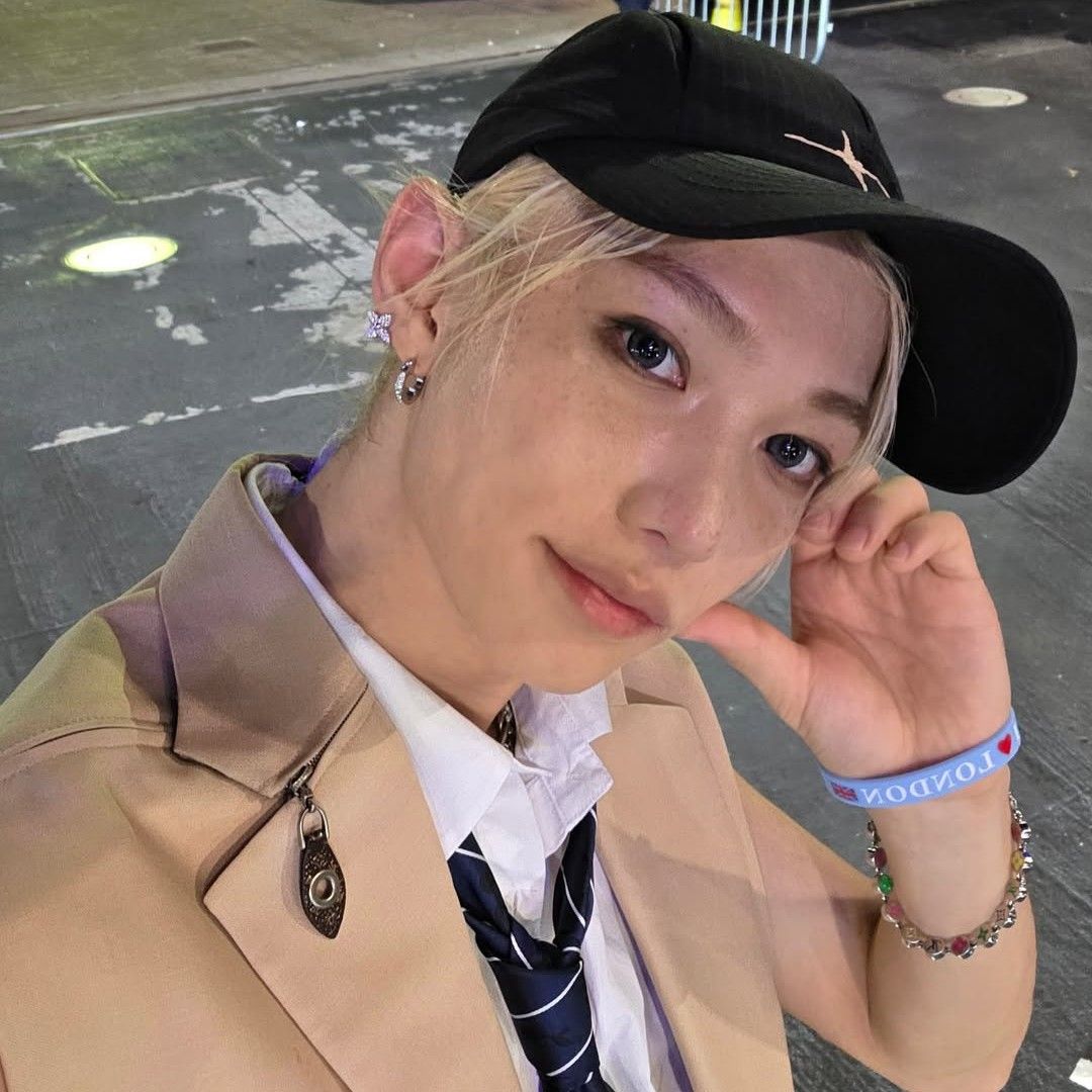 Recent activity shot of Felix (Stray Kids)