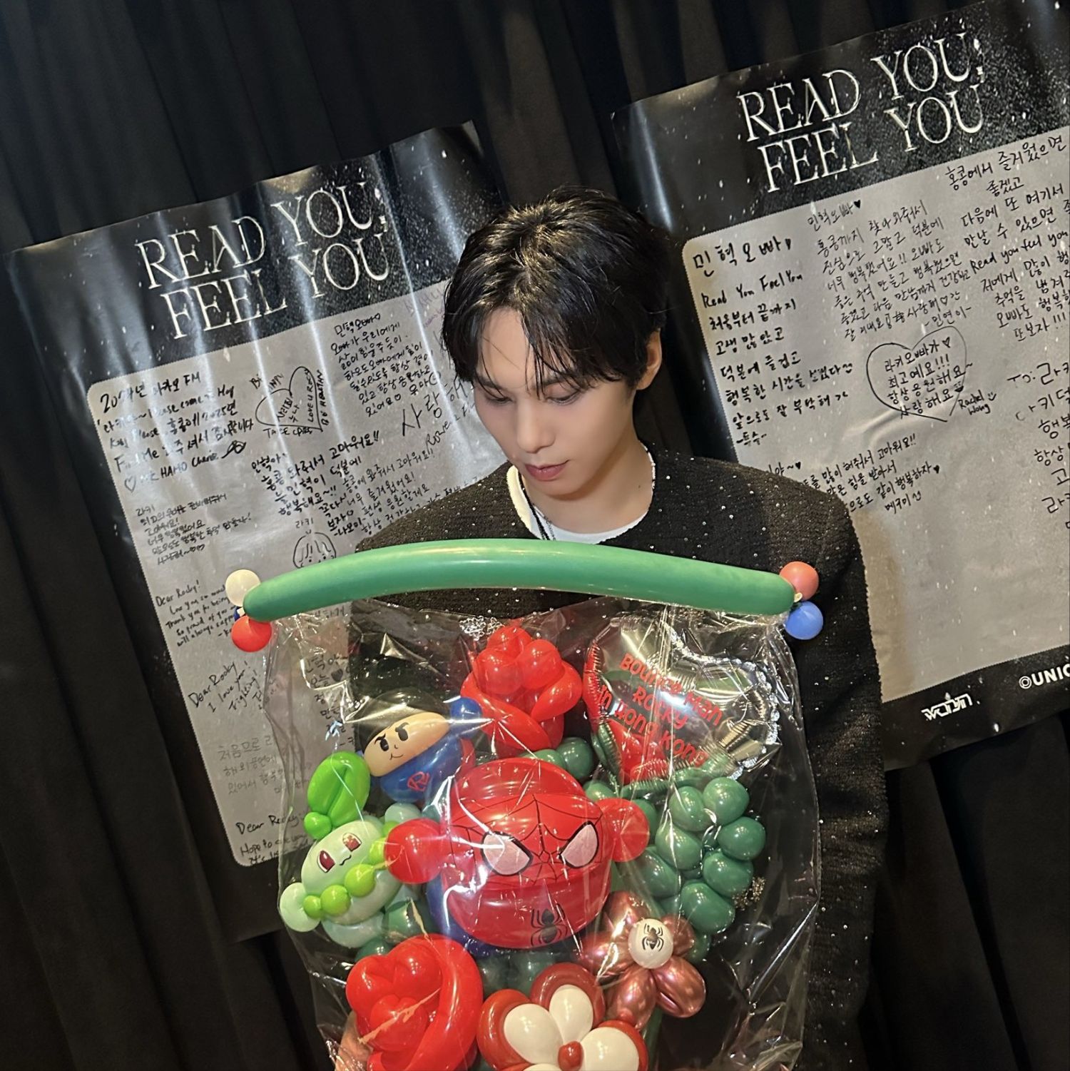 A moment captured by Rocky's fan