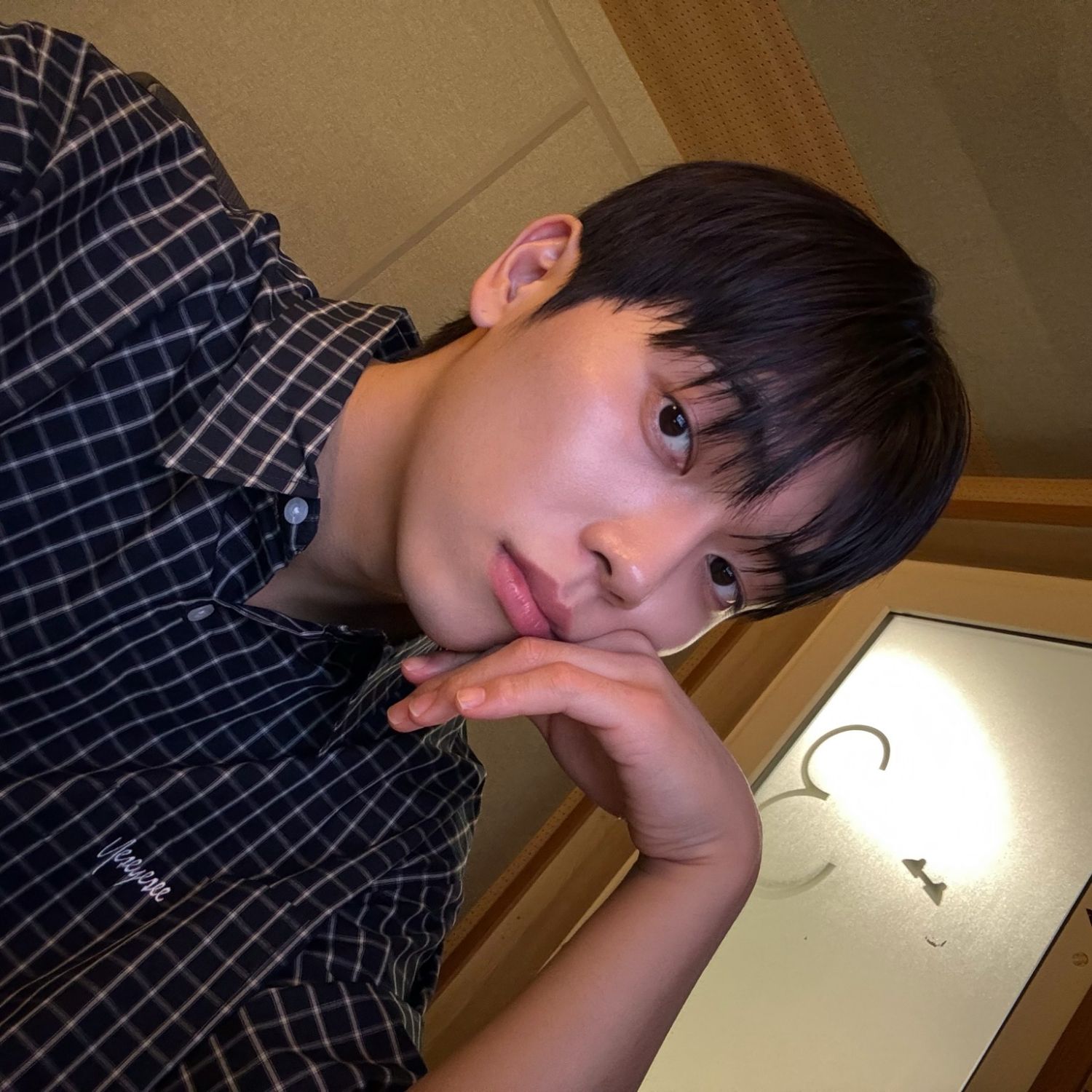 A moment captured by Minkyun (ONF)'s fan