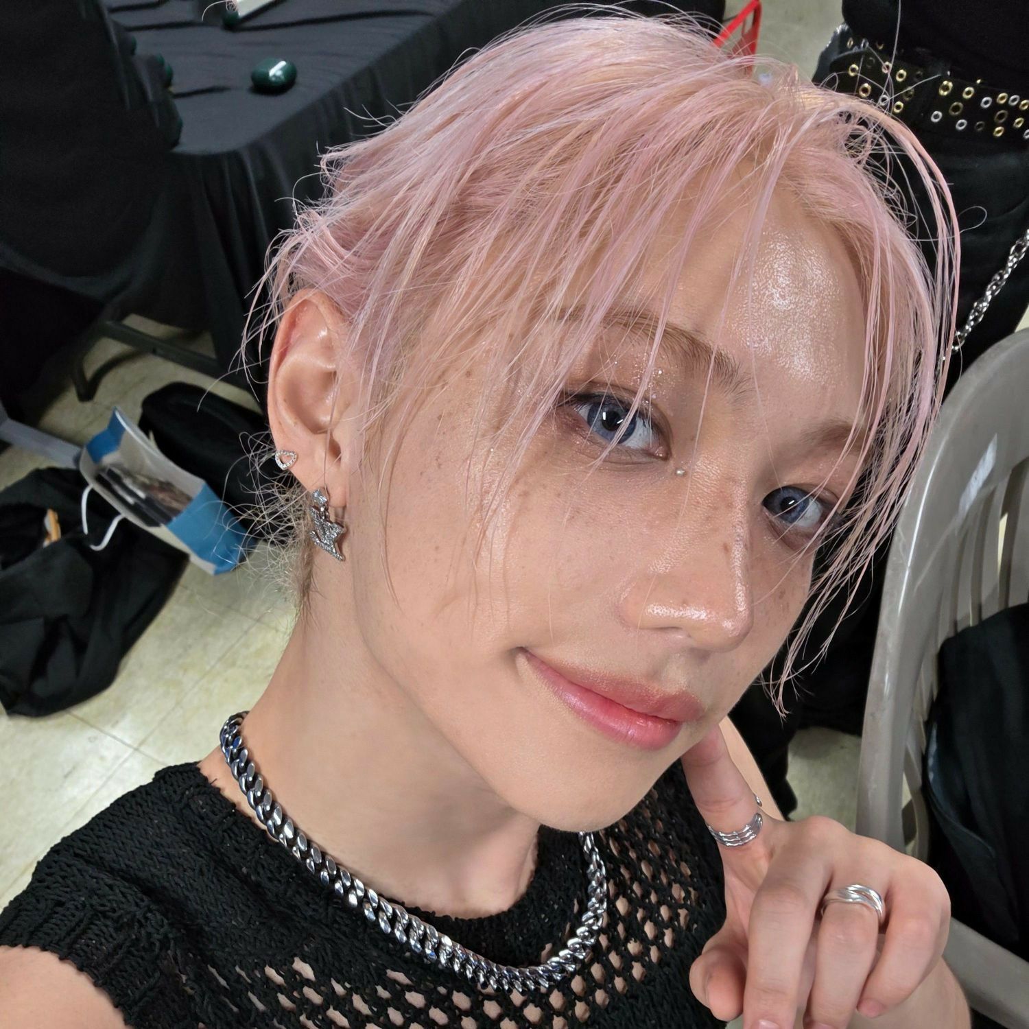 Recent activity shot of Felix (Stray Kids)