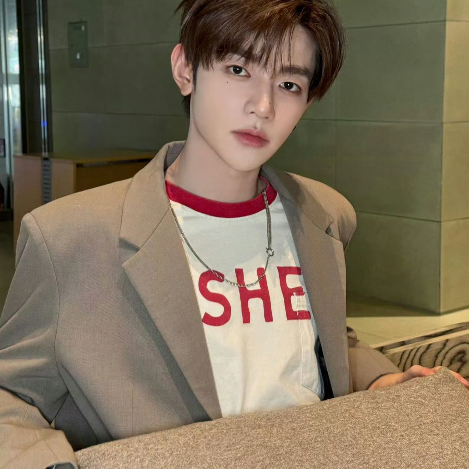 Recent activity shot of Zhang Hao (ZEROBASEONE)