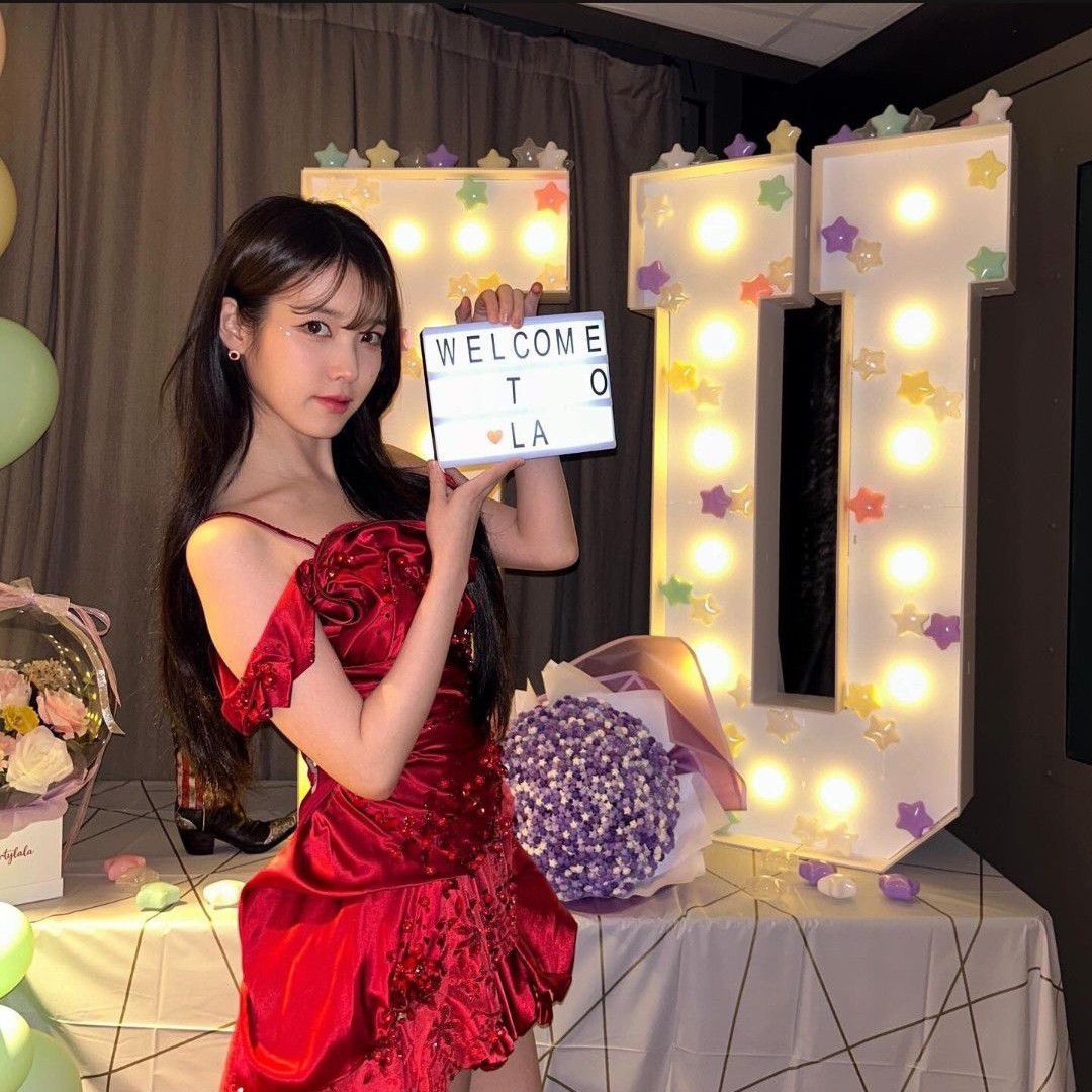 A moment captured by IU's fan