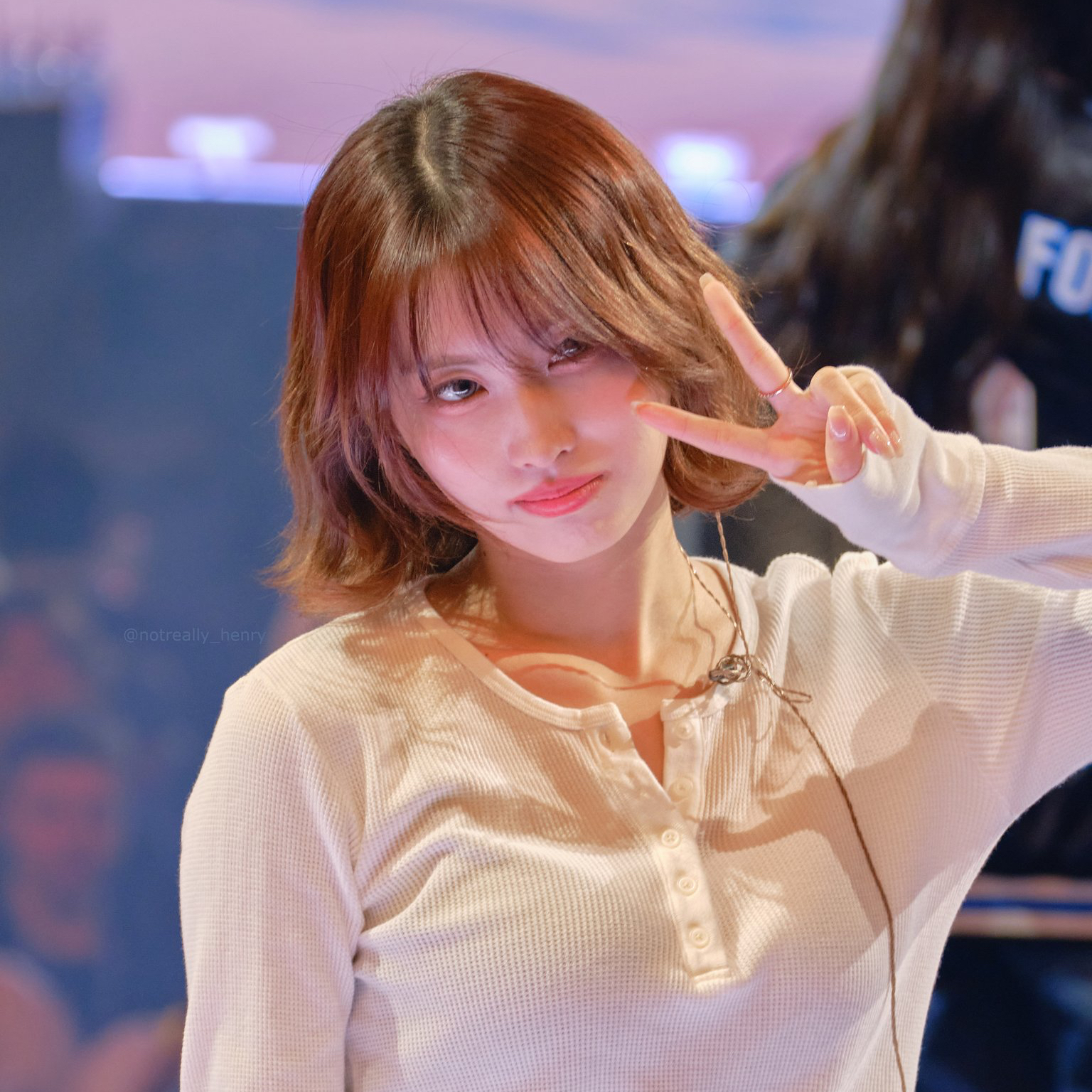 Recent activity shot of Momo (TWICE)